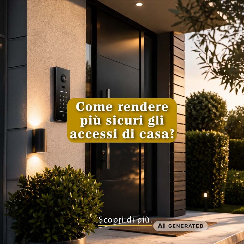 Sicurezza degli accessi di casa: come proteggere l’abitazione prima ancora di entrare